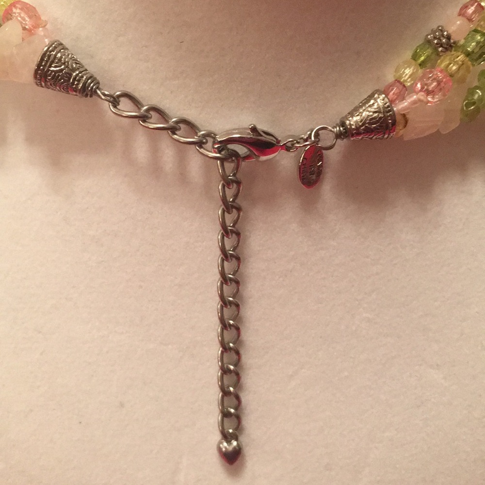 Multi-Strand Pastel Necklace - Picture 4 of 7